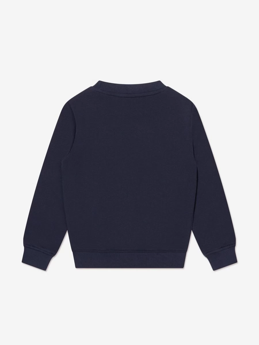Trussardi Boys Navy Sibbain Sweatshirt for Kids - Comfortable Cotton Pullover