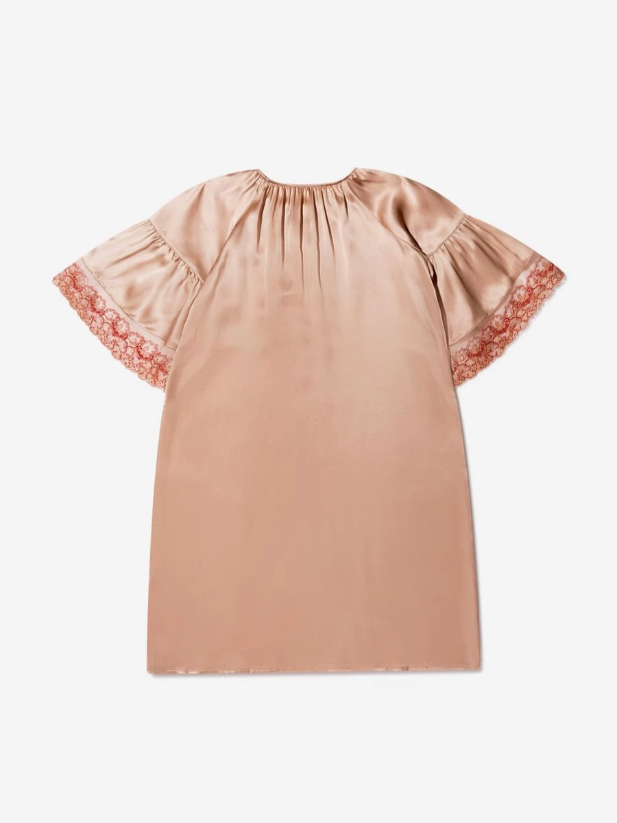 Amiki Teen Girls' Silk Ofelia Nightdress - Luxurious Sleepwear for Teens