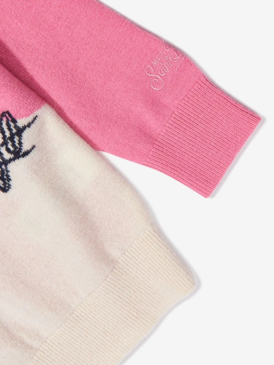 MC2 Saint Barth Teen Girls Pink Mickey Minnie Ski Jumper Sweatshirt