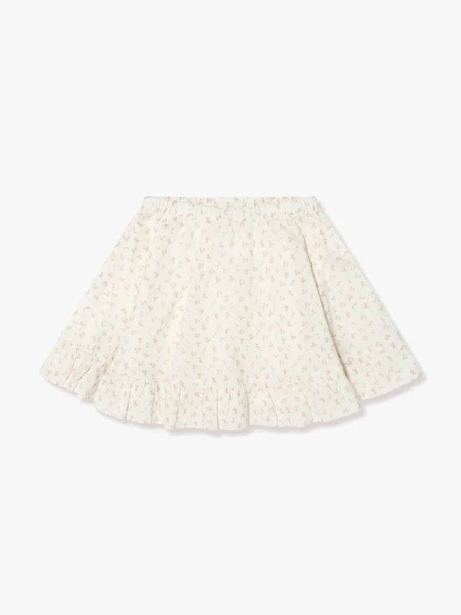 Bonpoint Teen Girls Clarissa Skirt - White Elegant Floral Design