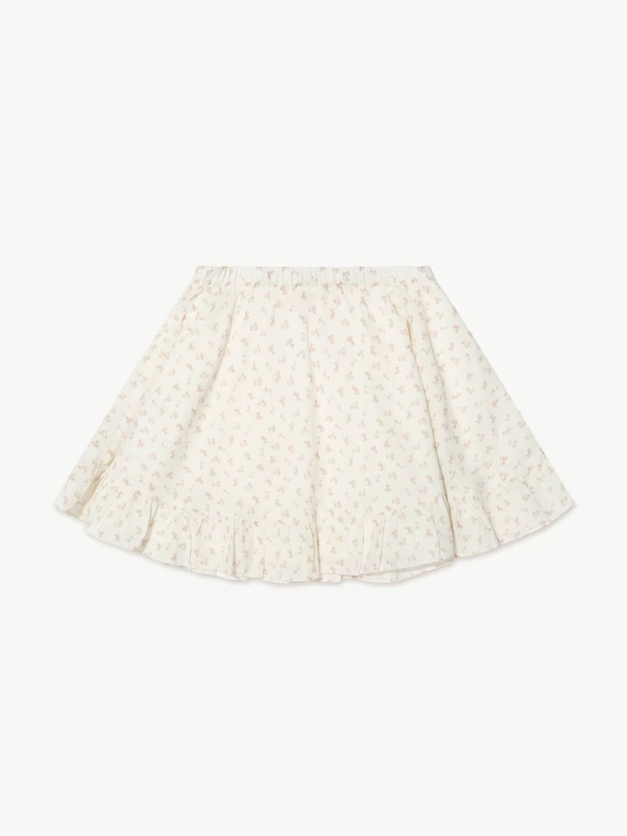 Bonpoint Teen Girls Clarissa Skirt - White Elegant Floral Design