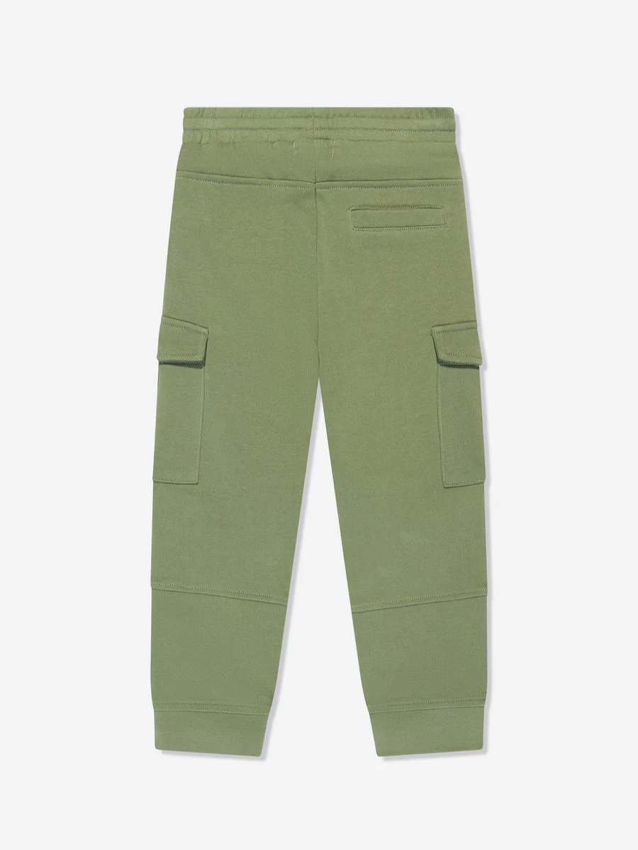 Stella McCartney Kids Boys Green Cargo Joggers - Comfortable Athletic Pants for Active Boys