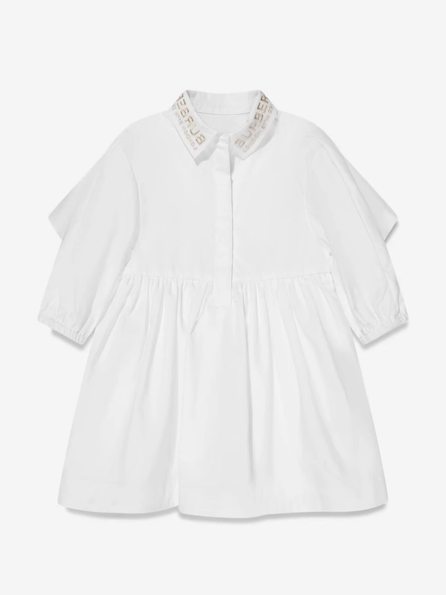 Burberry Kids Baby Girls White Lyria Mini Dress