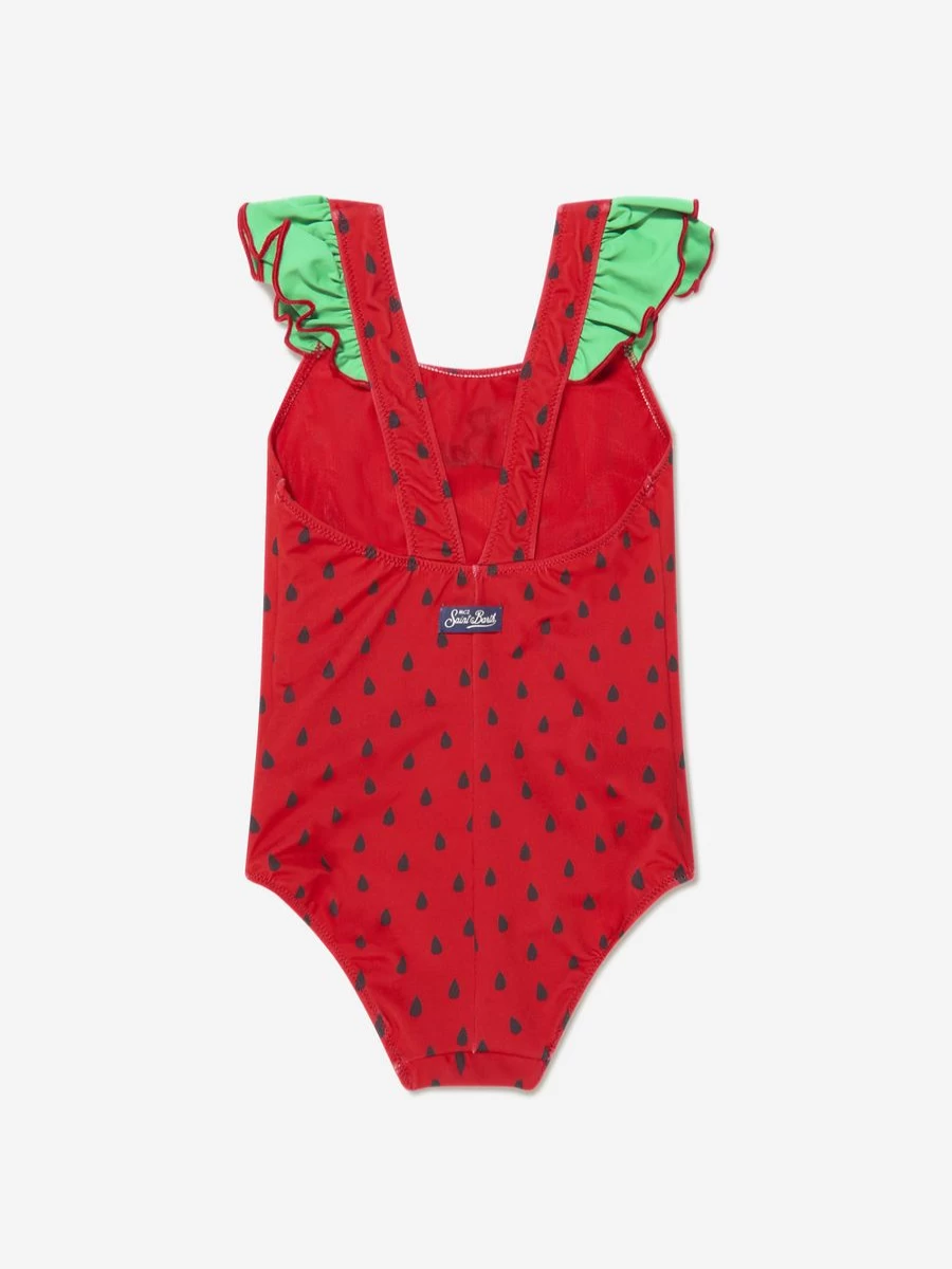 MC2 Saint Barth Teen Girls Red Watermelon Print Swimsuit