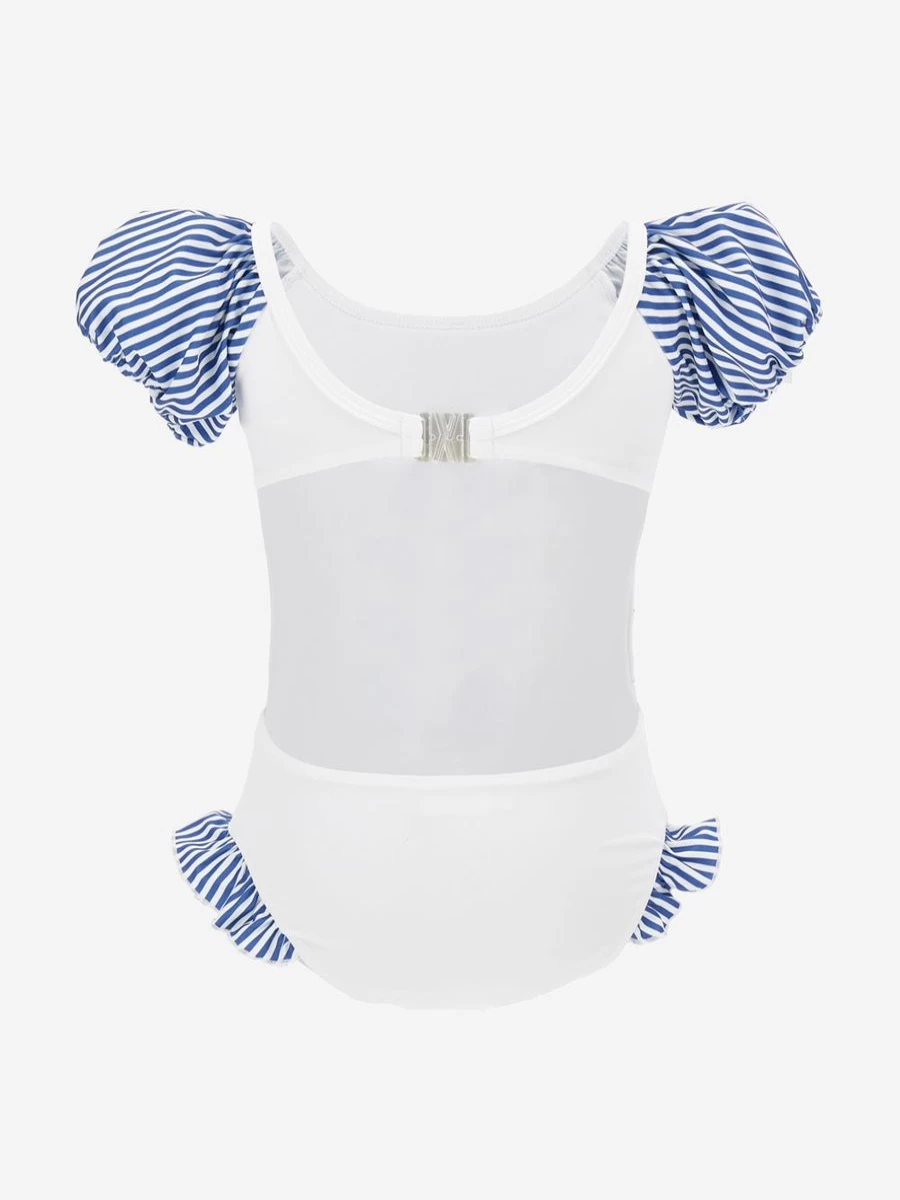 Monnalisa Girls' White Donald Duck Swimsuit for Kids