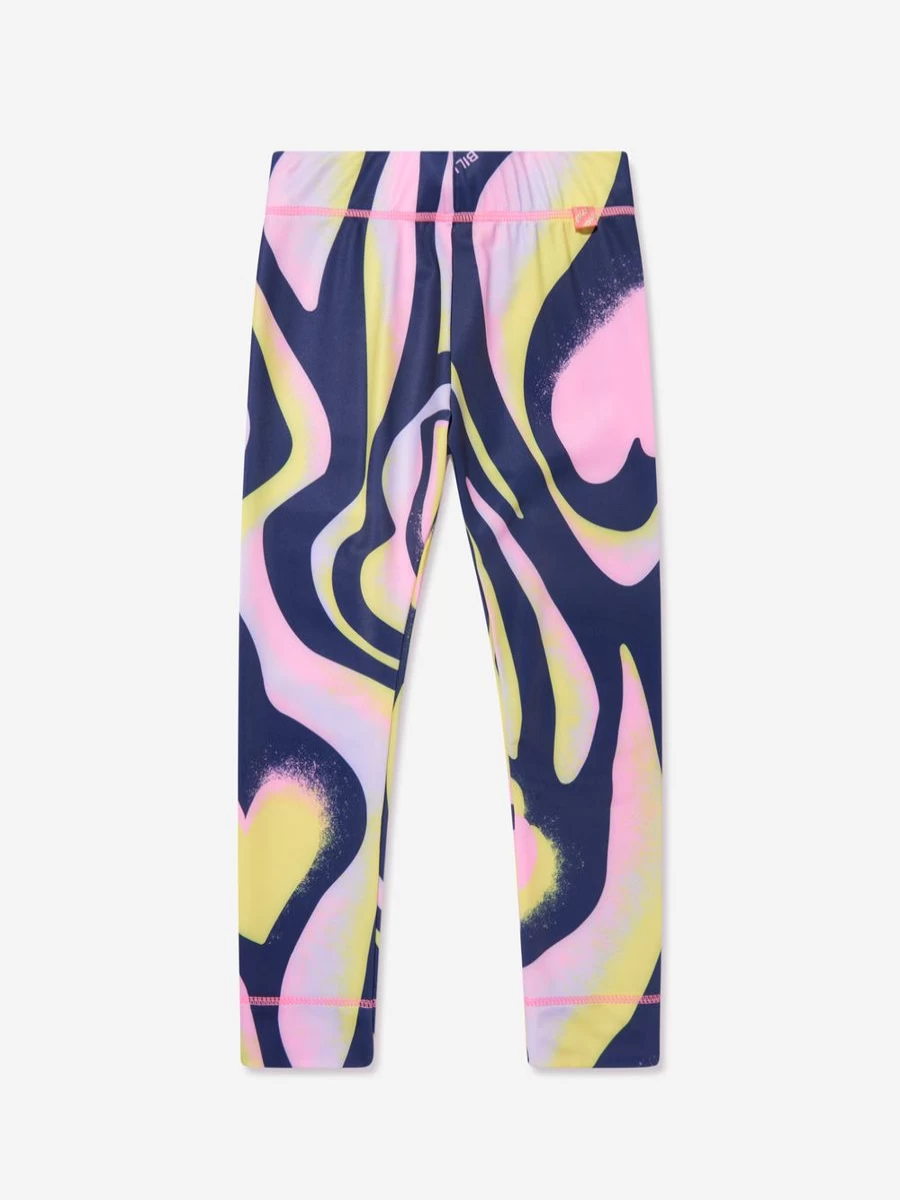 Billieblush Girls Navy Heart Print Leggings for Kids - Cute & Comfortable Leggings