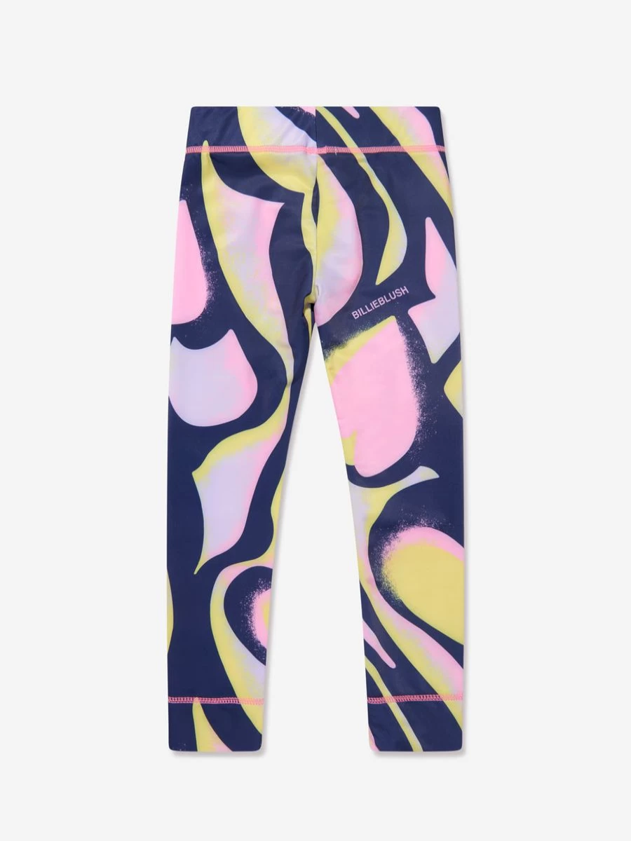 Billieblush Girls Navy Heart Print Leggings for Kids - Cute & Comfortable Leggings