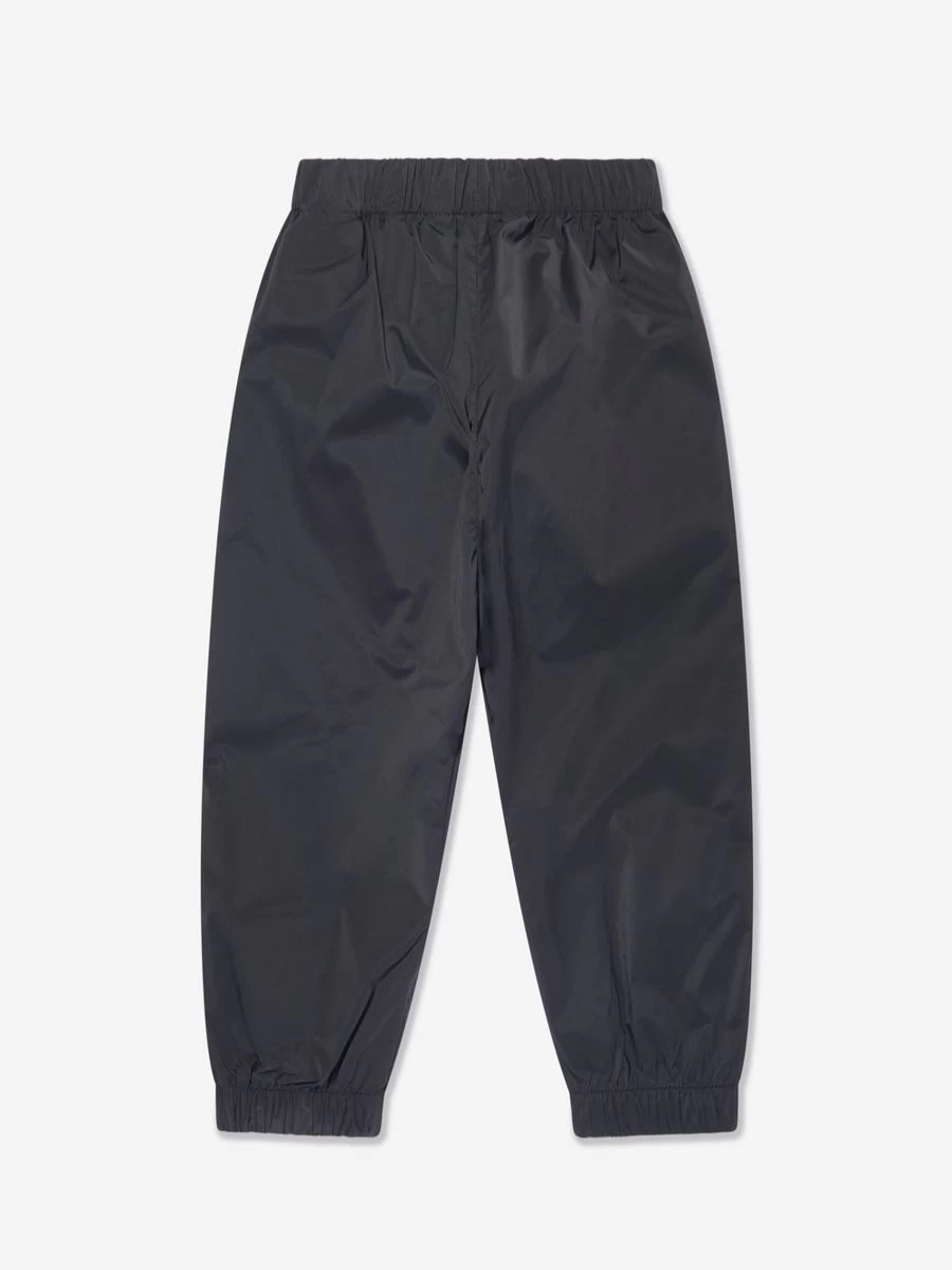 Palm Angels Boys Black Overlogo Sport Joggers for After Workout Comfort