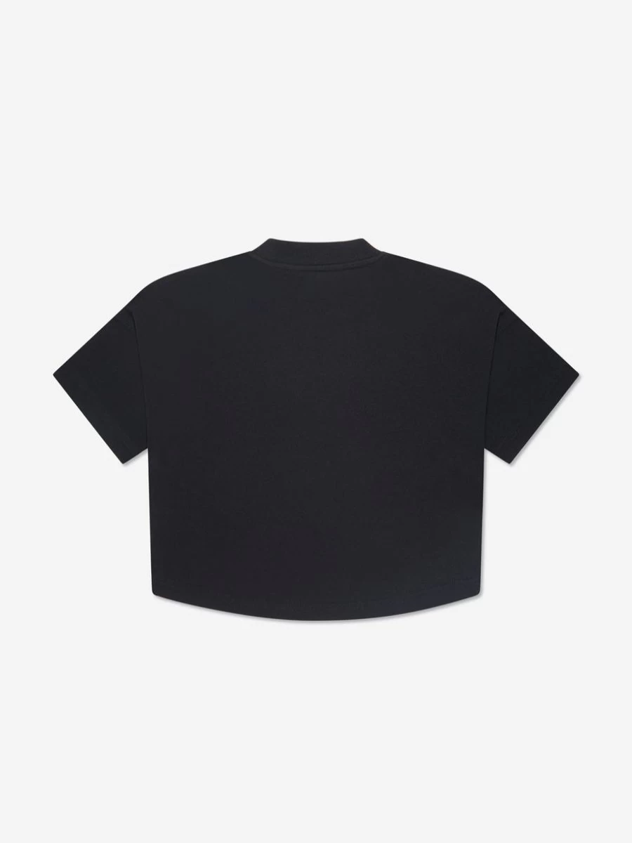 Palm Angels Boys Black Neon Palms Graphic Oversized T-Shirt