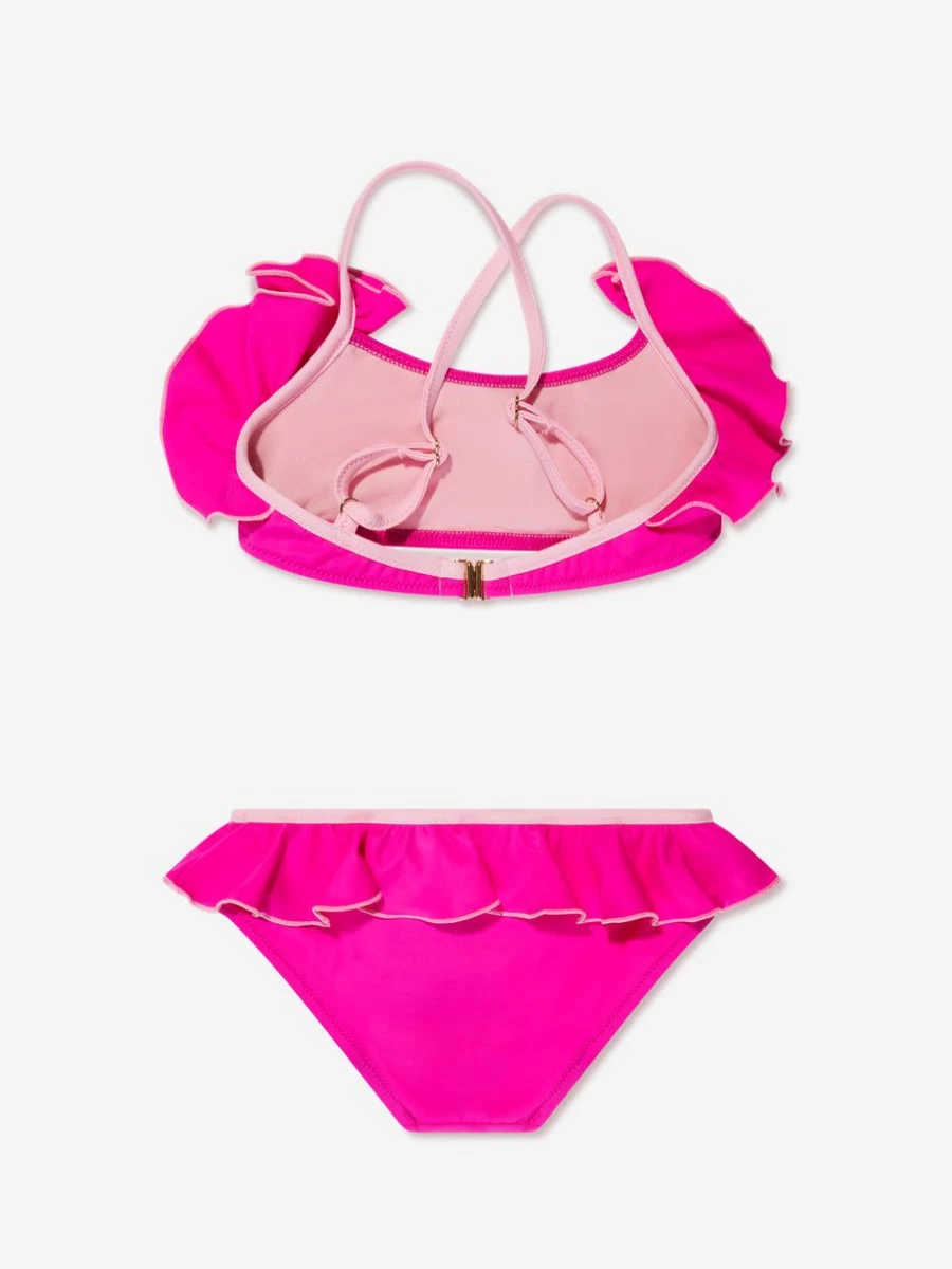 Versace Pink Logo Bikini for Girls - Stylish Swimwear Collection