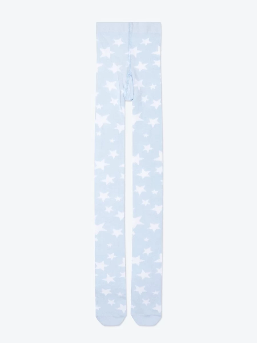 Stella McCartney Kids Girls Blue Star Print Tights