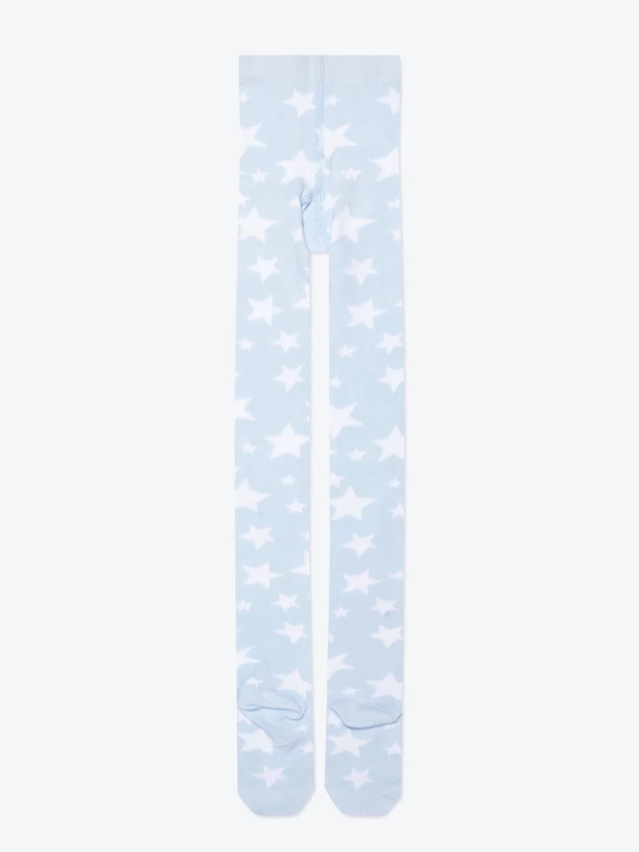 Stella McCartney Kids Girls Blue Star Print Tights