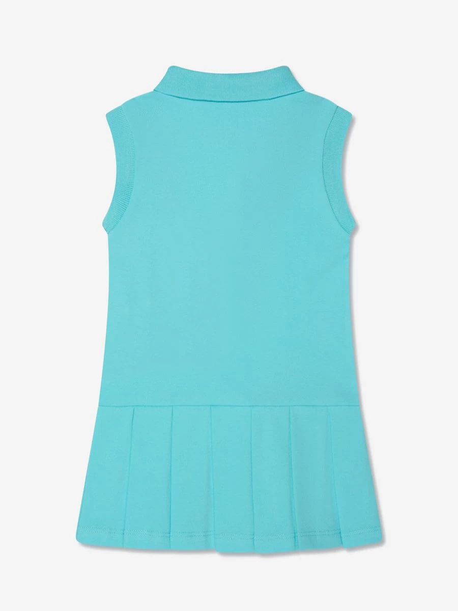 Moncler Enfant Baby Girls Turquoise Sleeveless Polo Dress - Summer Casual Outfit