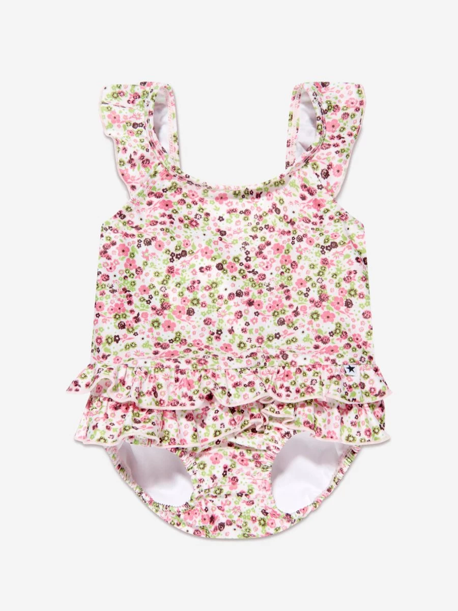 Molo Baby Girls Nalani Floral Meadow Print Swimsuit for Toddlers