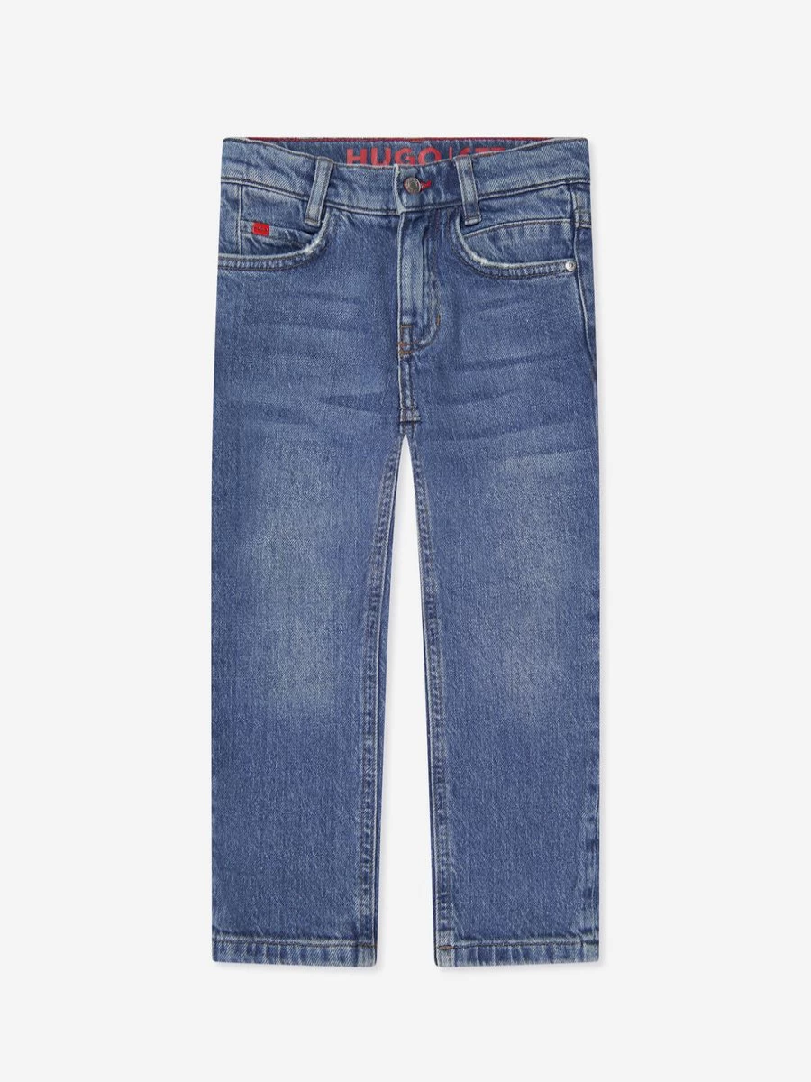 Hugo Boys Regular Fit Blue Jeans for Comfort and Style