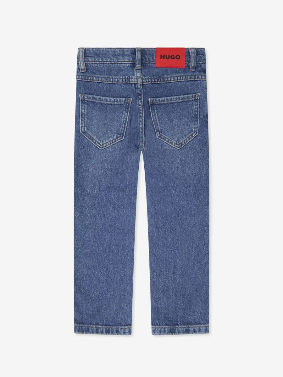 Hugo Boys Regular Fit Blue Jeans for Comfort and Style