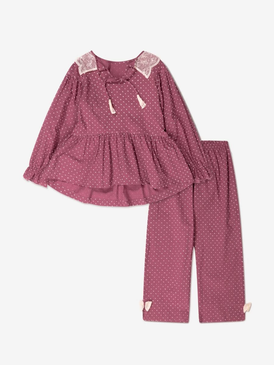 Amiki Teen Girls Scarlet Red Sleepwear Pajama Set - Comfortable Nightwear for Teens