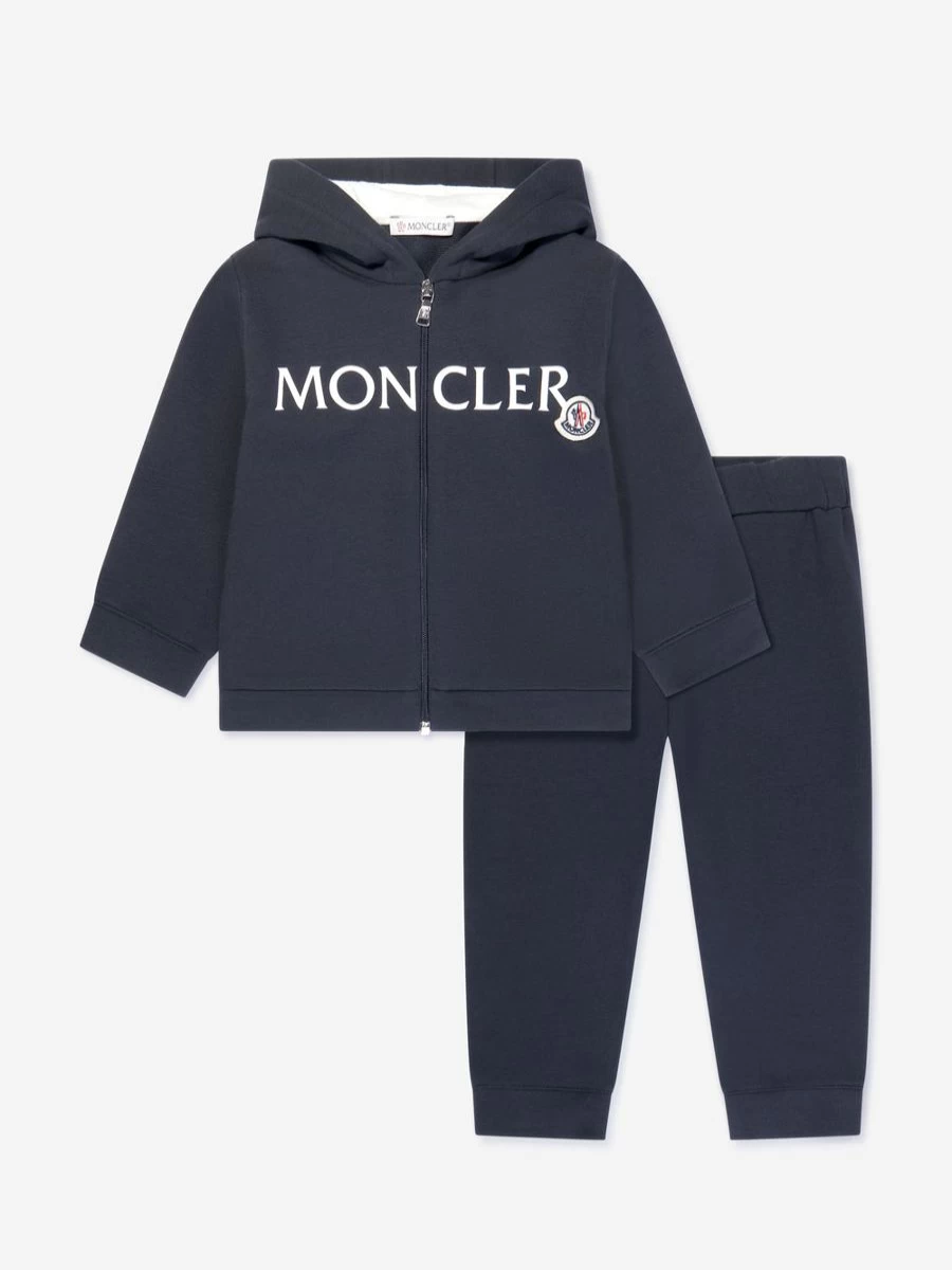 Moncler Enfant Baby Navy Logo Tracksuit - Premium Kids Jogger Set