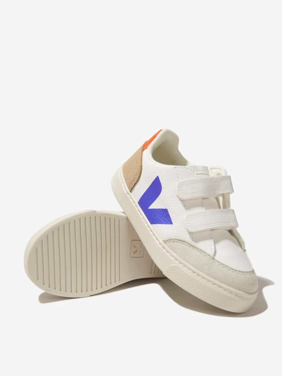 Veja Kids V-12 Chromefree Leather Sneakers for Teens