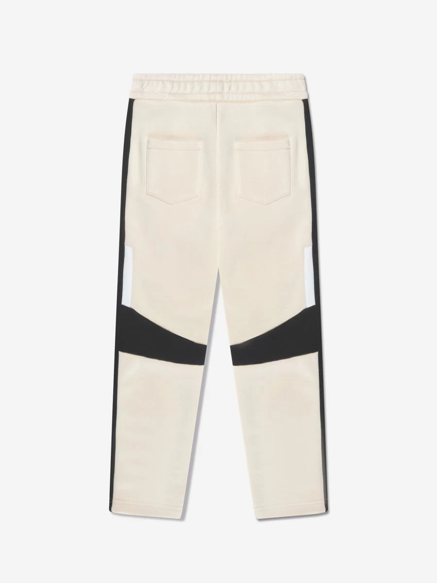 Balmain Teen Boys Beige Logo Joggers - Stylish Casual Pants for Teens