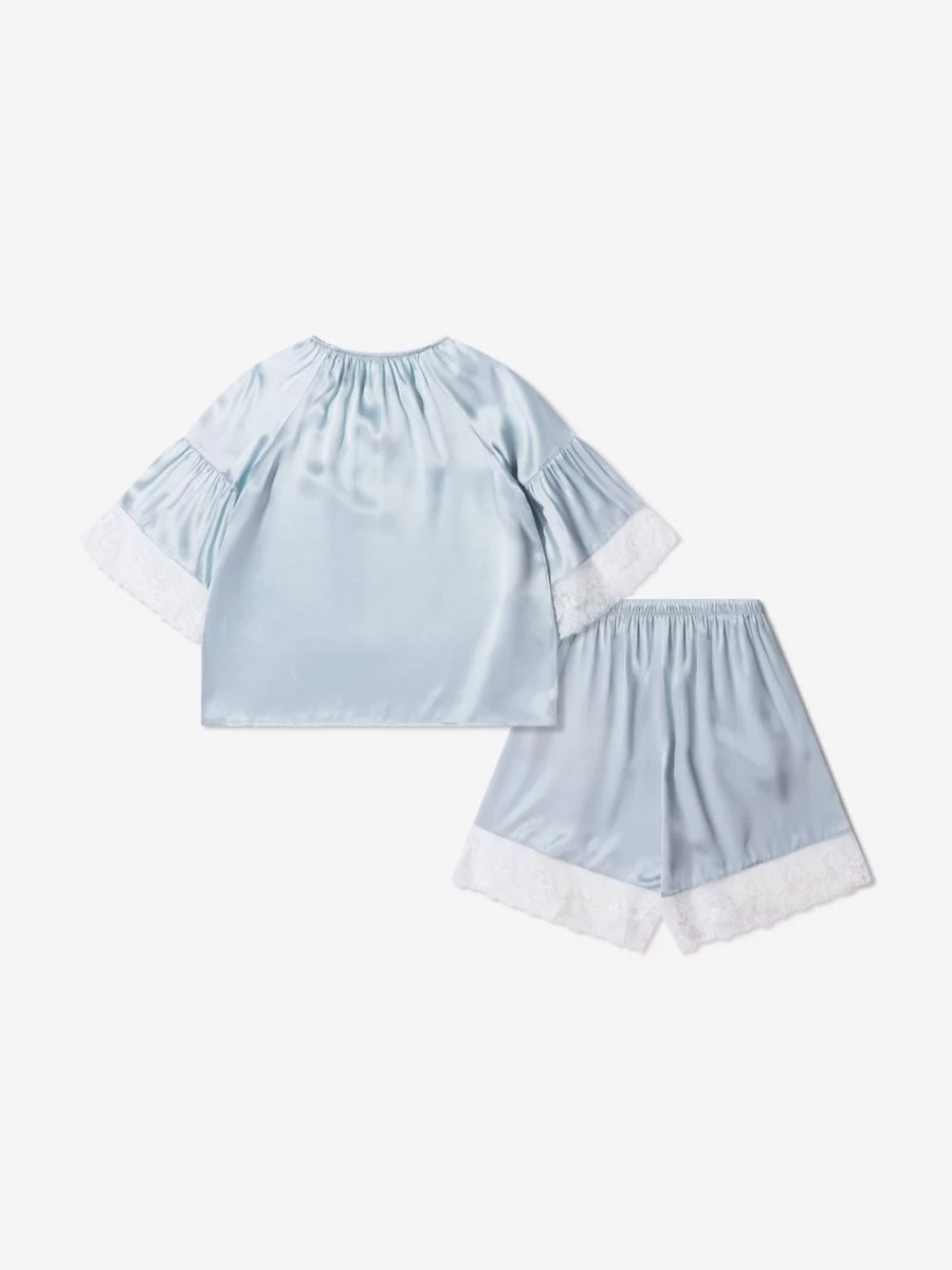 Amiki Girls Silk Adriana Pyjamas - Luxurious Children's Sleepwear for Girls