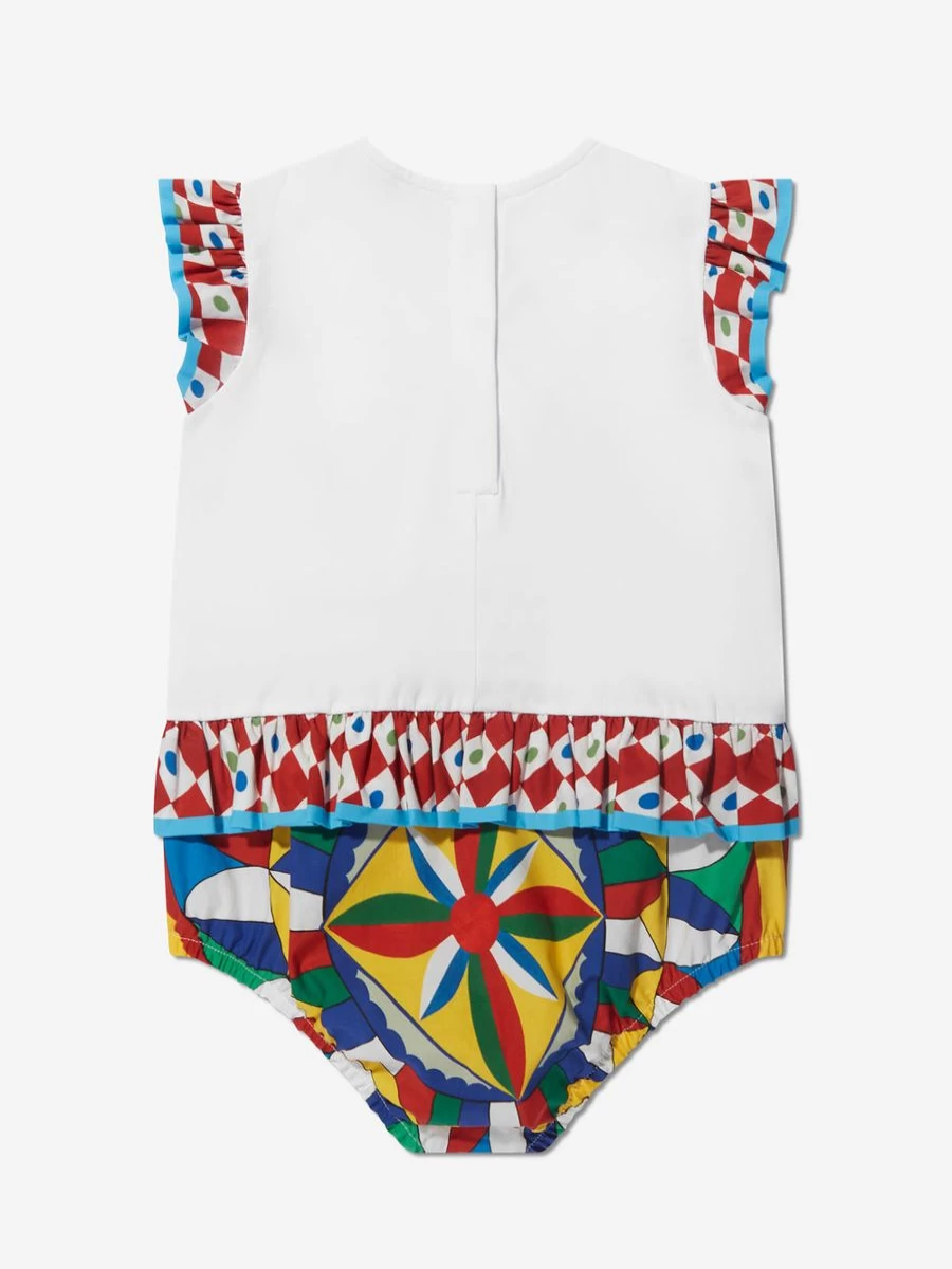 Dolce & Gabbana Kids Baby Girls Colorful Romper - Stylish Multicolor Outfit