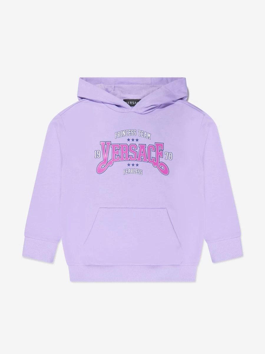 Versace Purple Logo Hoodie for Teen Girls