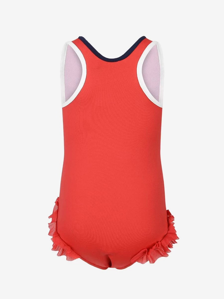 Moncler Enfant Girls' Logo Swimsuit for Kids - Stylish & Comfortable Swimwear