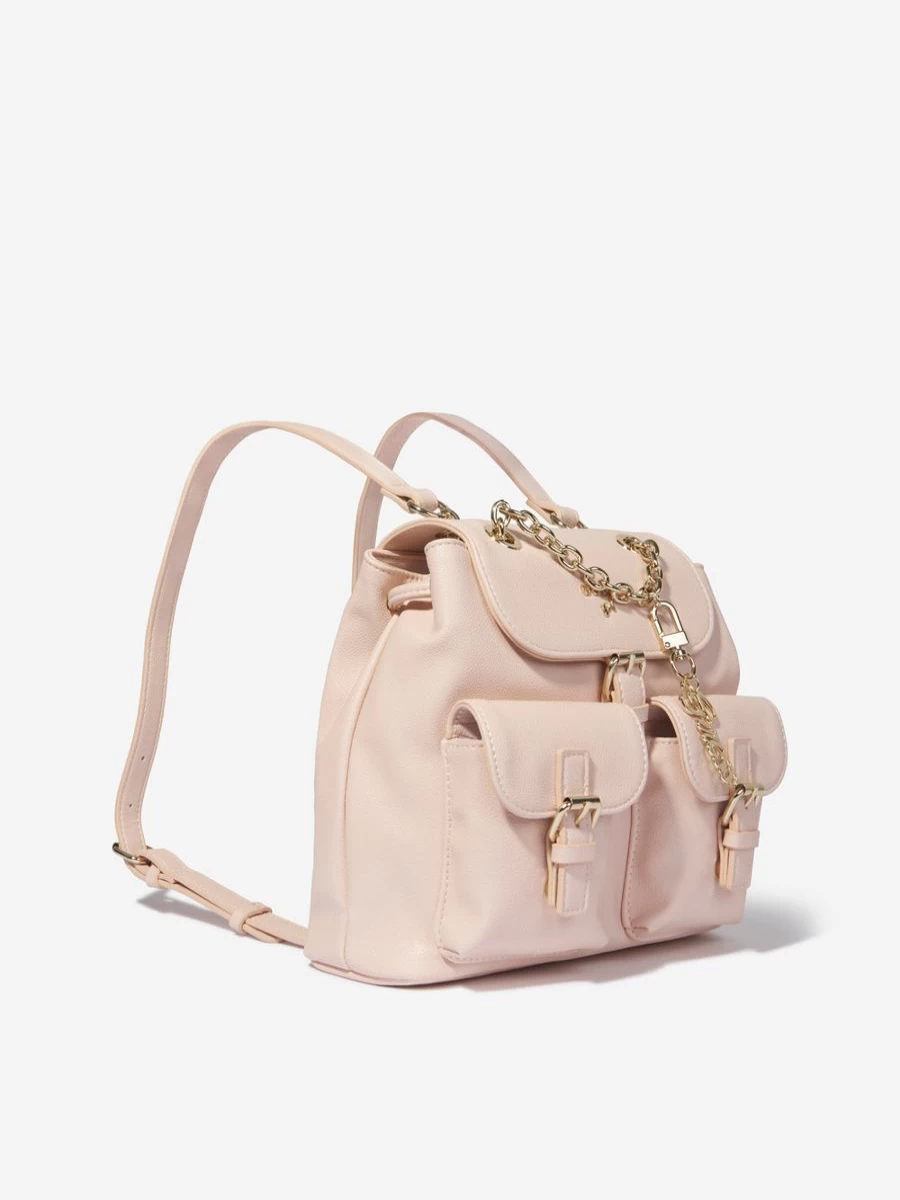 Guess Pink Girls Backpack with Pocket - Stylish & Functional School Bag for Teens