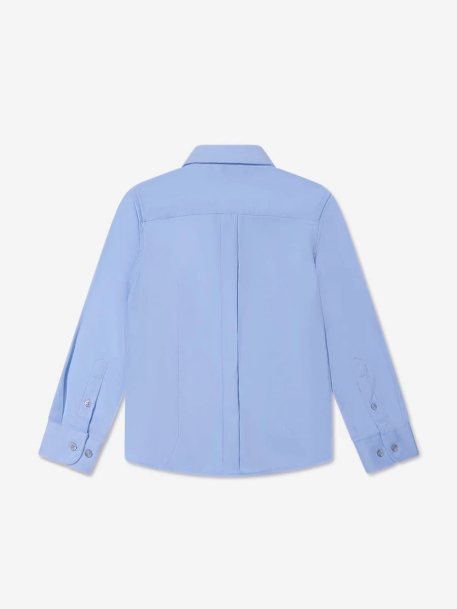 Trussardi Teen Boys Blue Barlog Shirt - Stylish Casual Wear for Teens