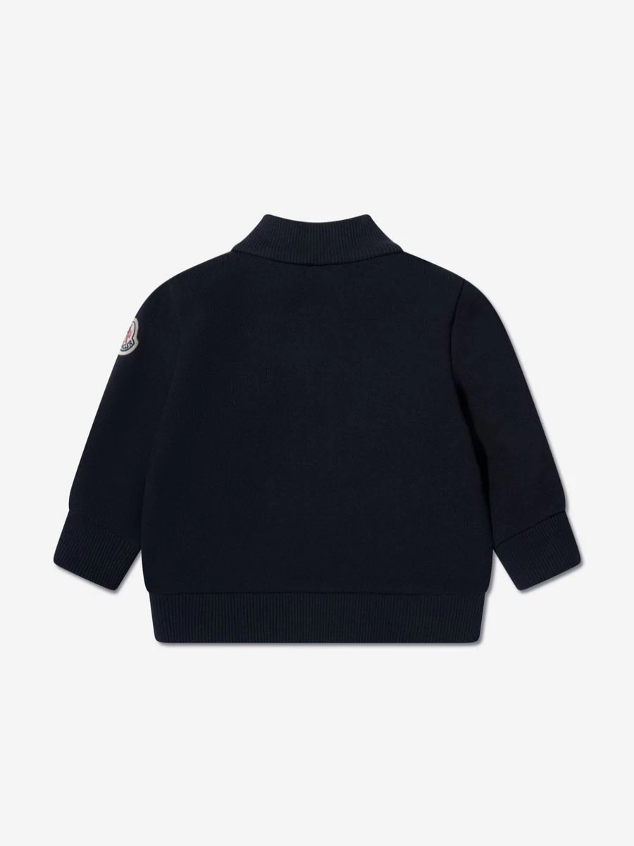 Moncler Enfant Baby Boys Navy Down Padded Zip-Up Cardigan Winter Coat