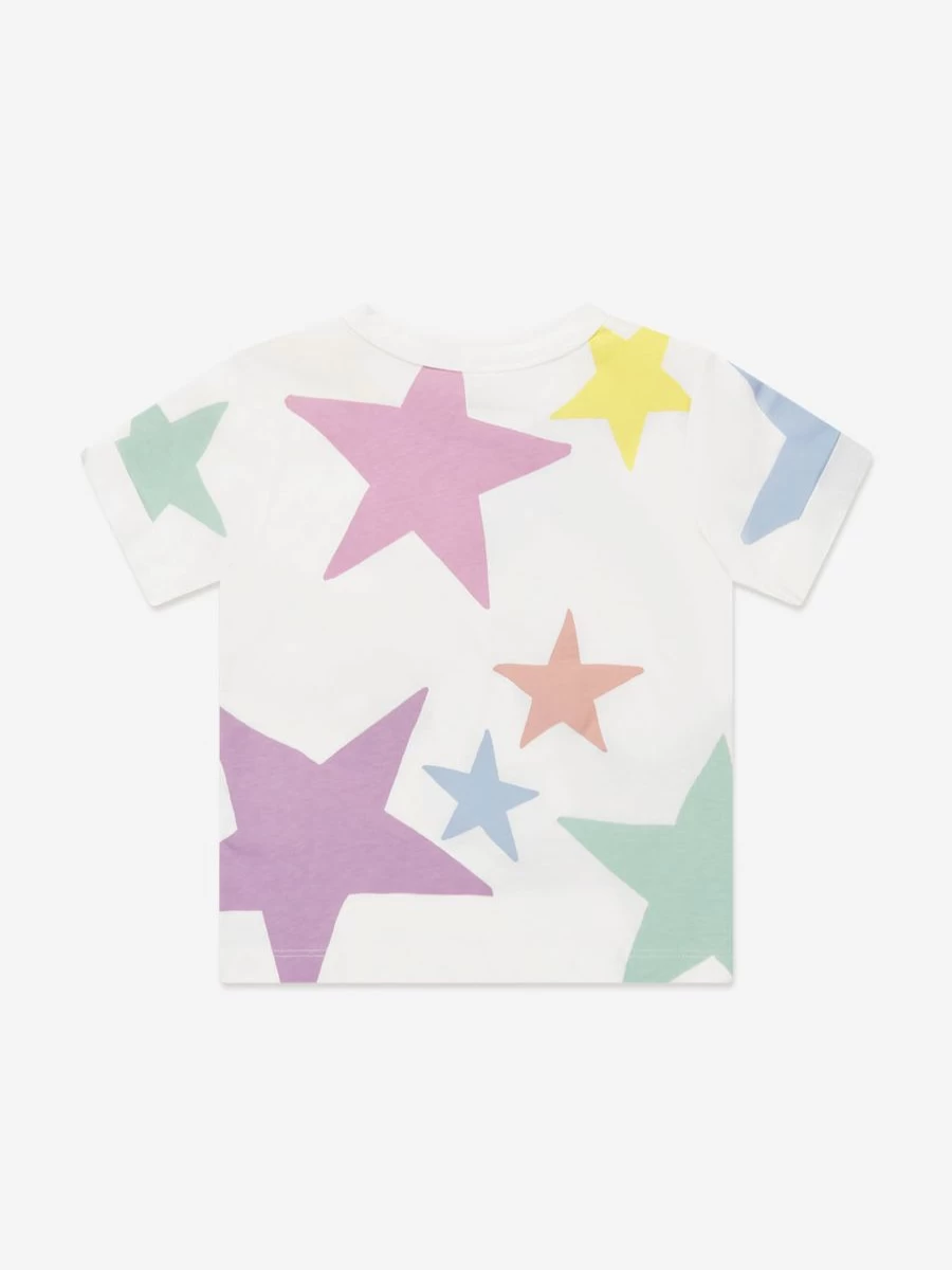 Stella McCartney Kids Ivory Star Print T-Shirt for Teen Girls