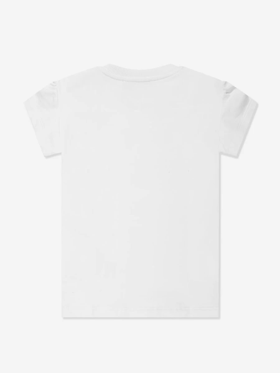Moschino Kids Baby Girls White Teddy Logo Jersey Dress