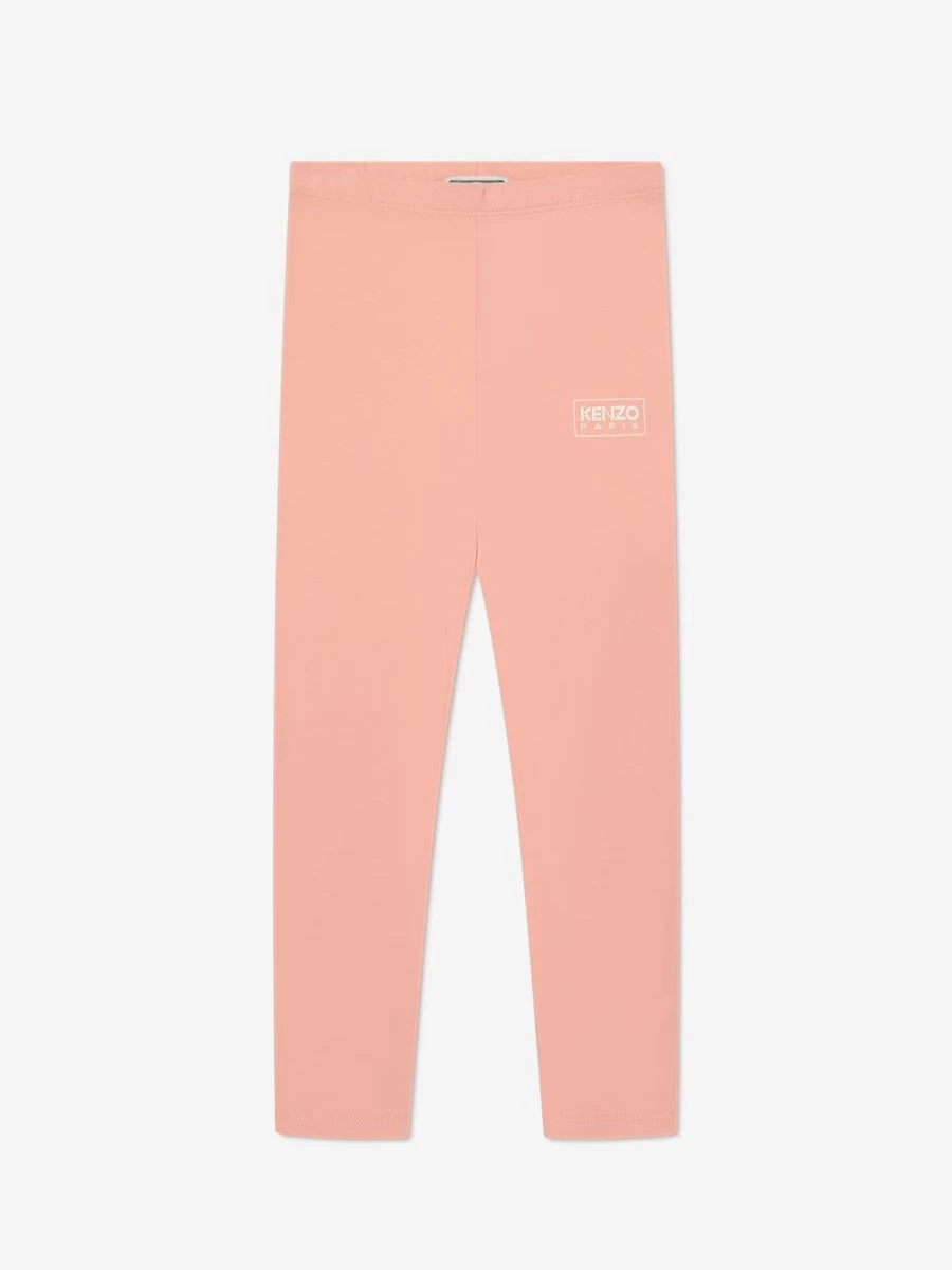 KENZO KIDS Girls Pink Logo Leggings for Kids - Stylish & Comfortable