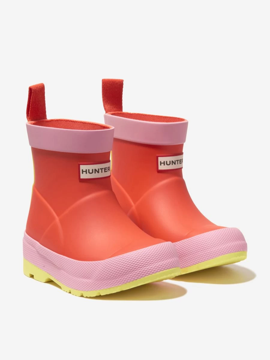 Hunter Original Kids' Play Boots for Girls - Waterproof Pink Rain Boots for Outdoor Play