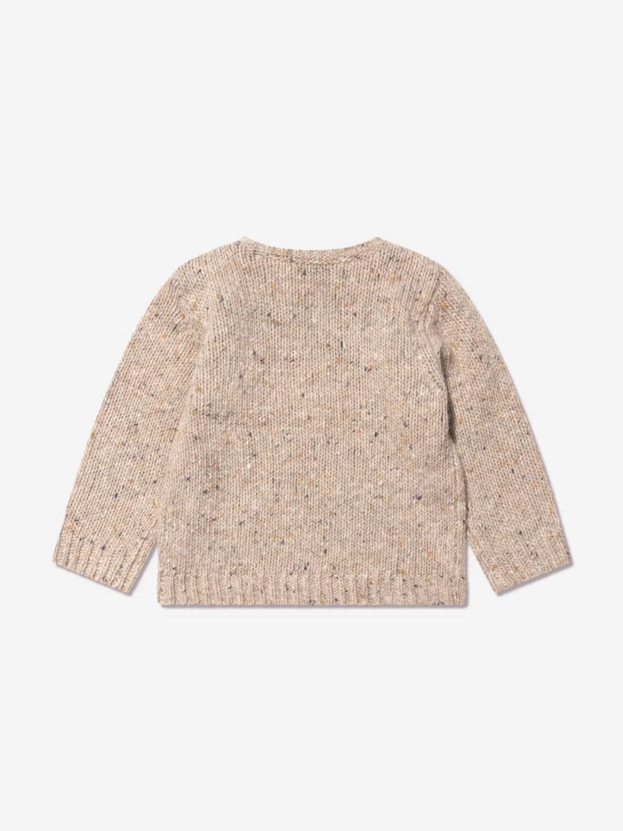 Bonpoint Boys Grey Wool Jumper - Blumaro Collection Baby Sweater