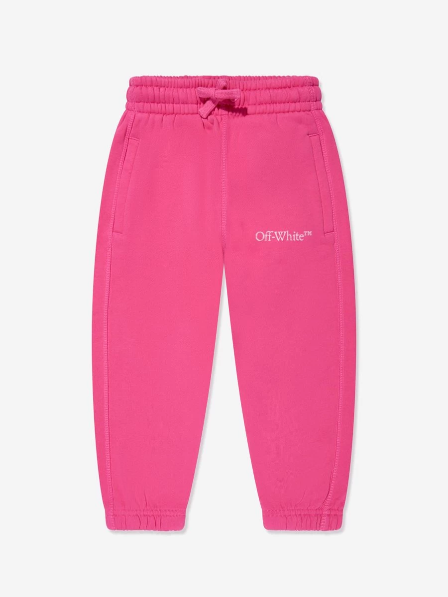 Off-White Teen Girls Bookish Bit Logo Pink Joggers