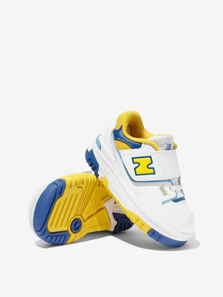 New Balance 550 White Logo Trainers for Girls - Kids' Sneakers | Childsplay Clothing