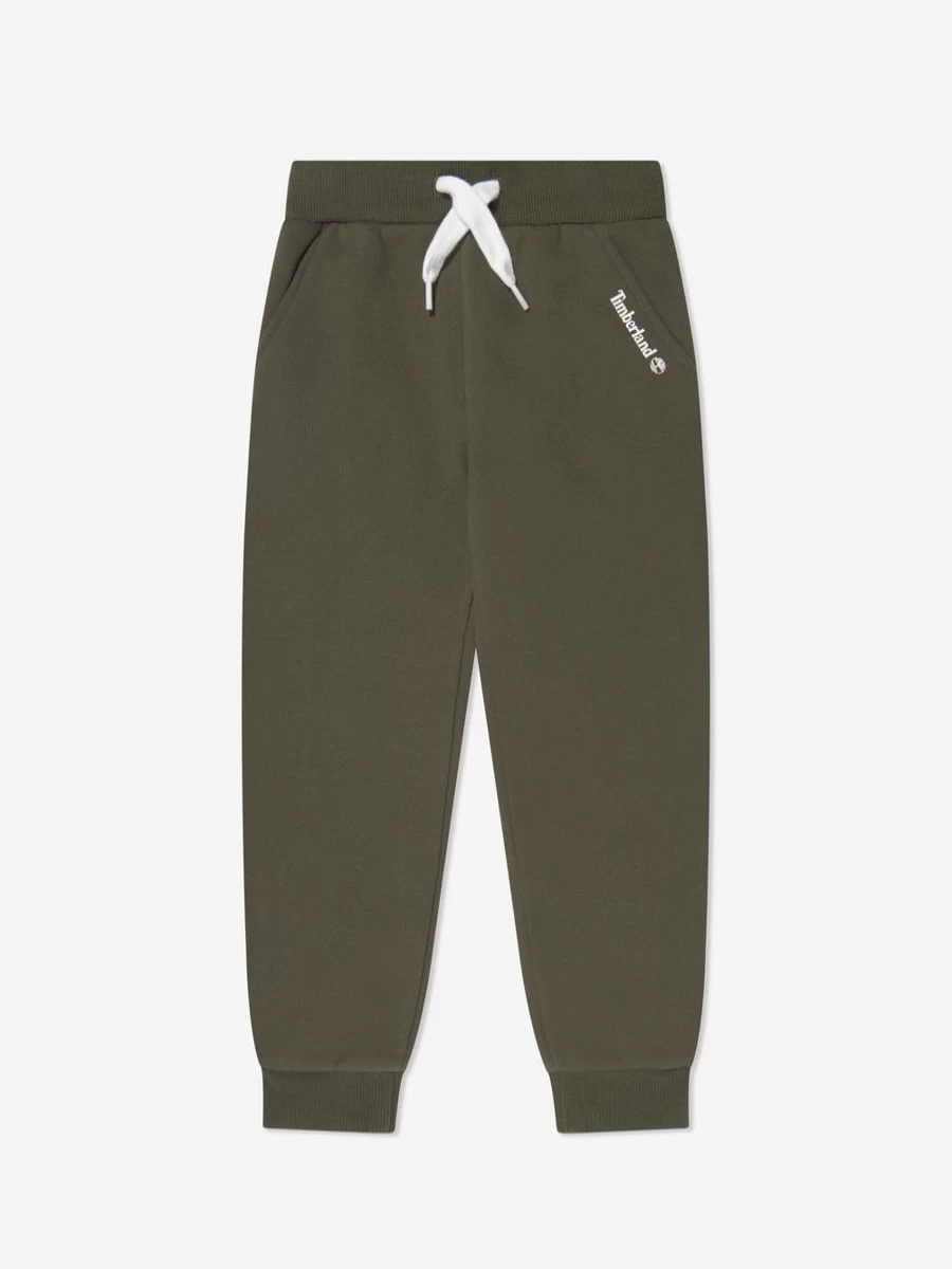Timberland Boys' Green Logo Joggers - Comfortable Casual Pants for Kids