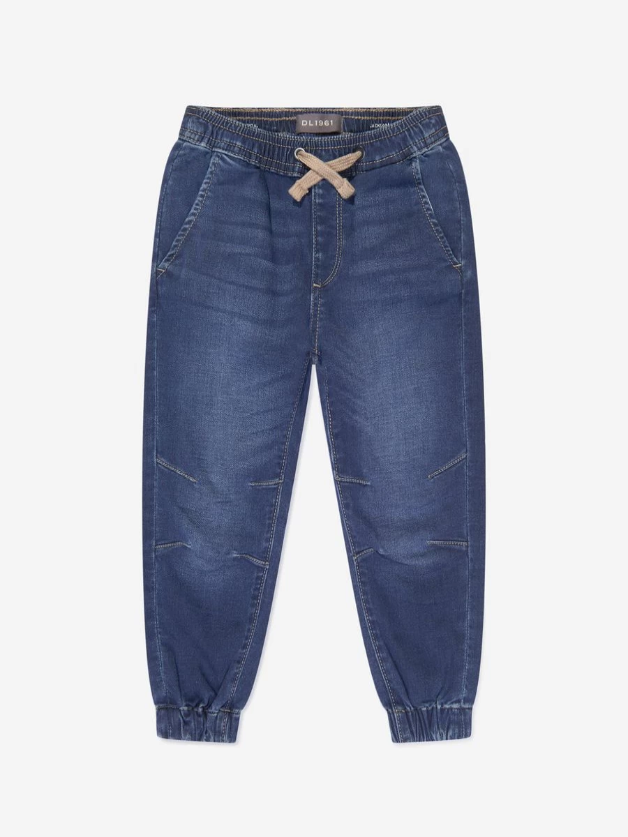 DL1961 Boys' Blue Denim Joggers - Kids Jackson Style Comfort Pants
