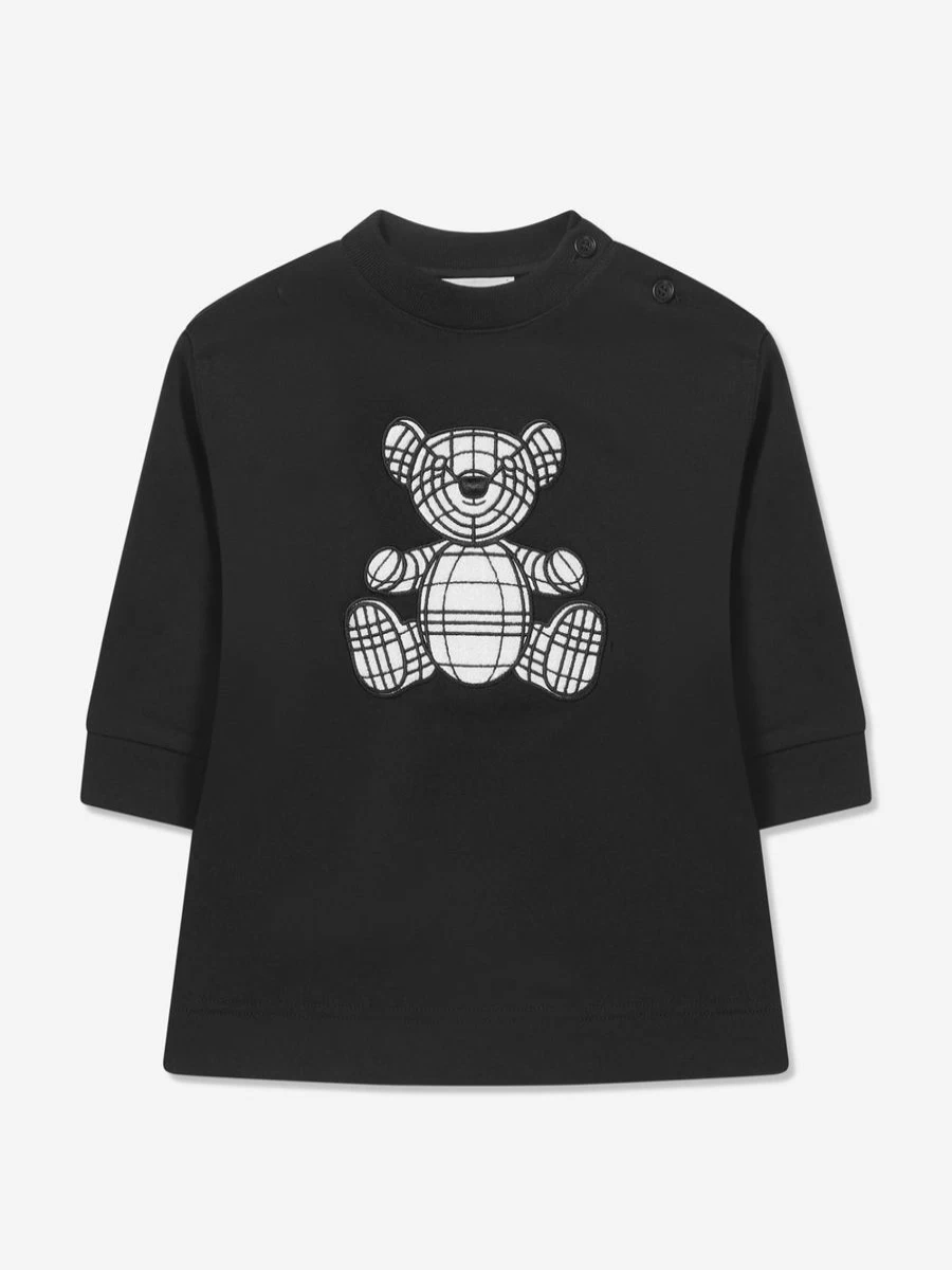 Burberry Kids Baby Girls Black Long Sleeve Mini Talbot Dress - Childsplay Clothing