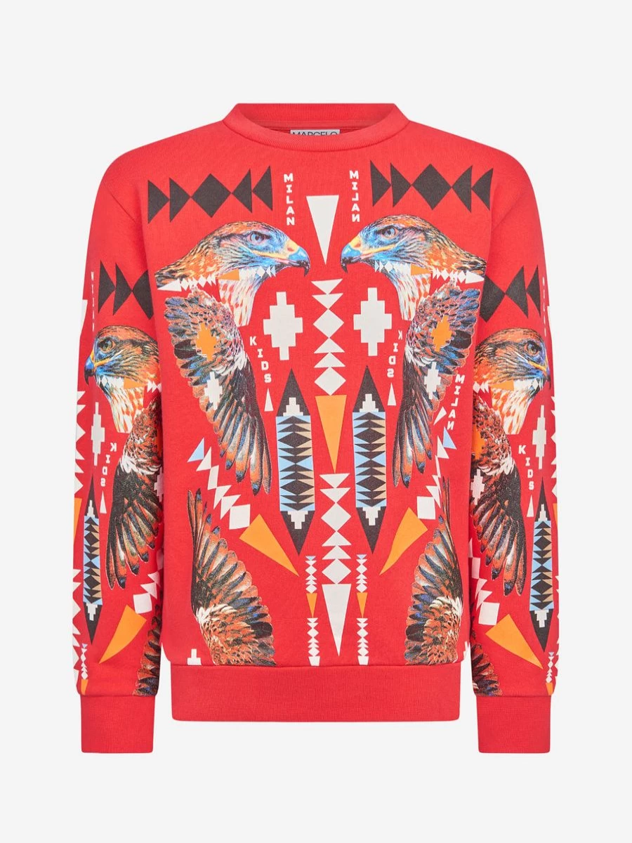 Marcelo Burlon Boys' Sweatshirt - Trendy Cotton Top for Boys