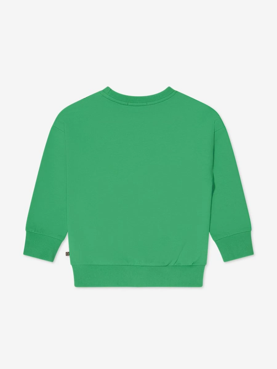 Aigner Girls Green Print Sweatshirt with Bag Design