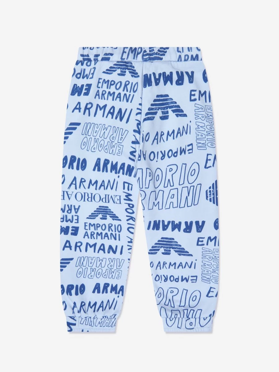 Emporio Armani Boys' Multicolor Logo Print Joggers Pants