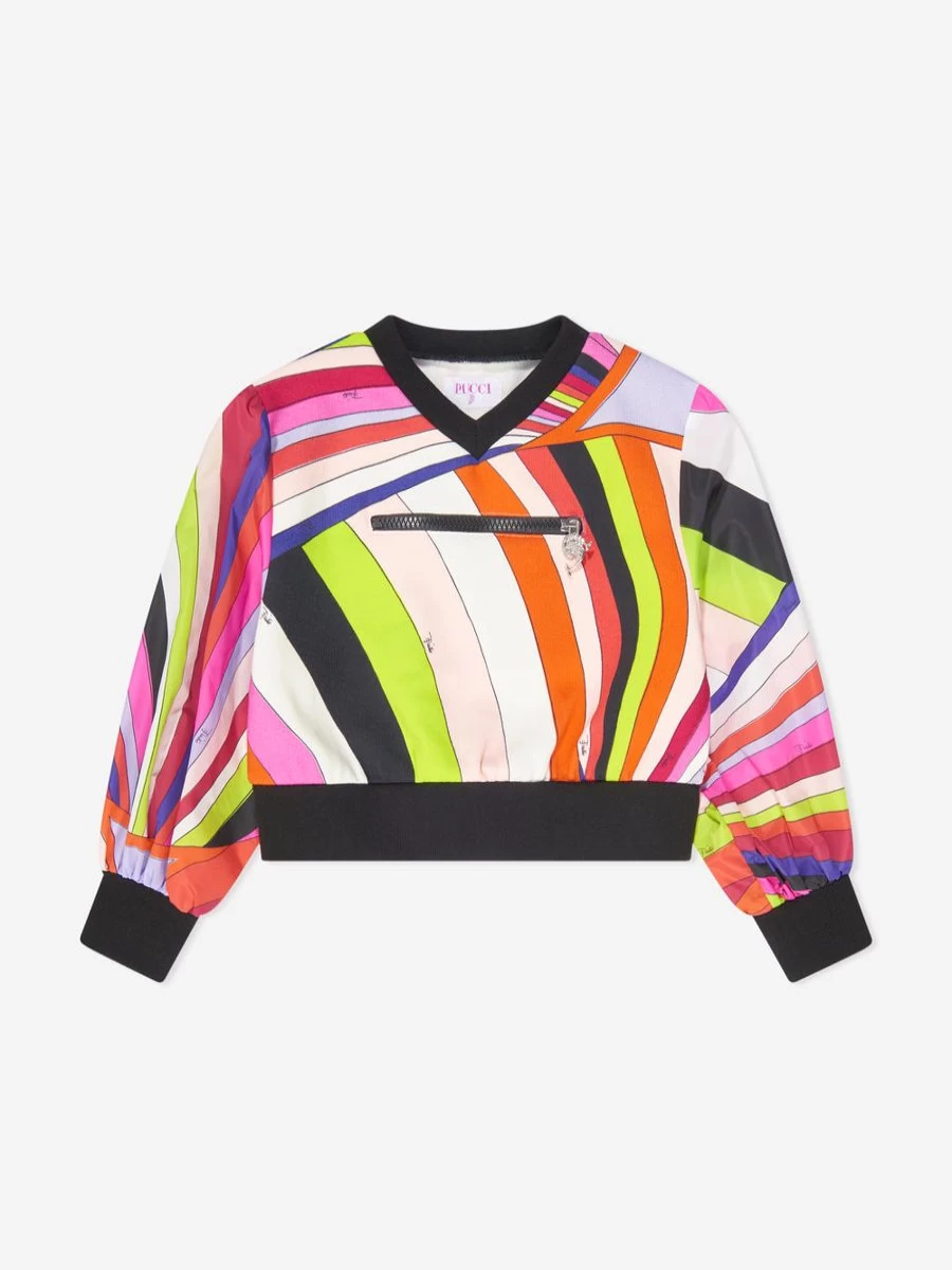 Emilio Pucci Teen Girls Multicolour Iride Print Sweatshirt