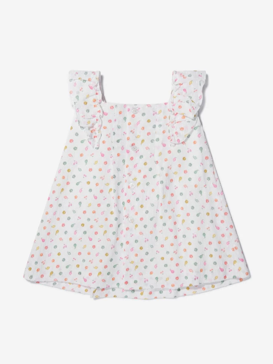Paz Rodriguez Girls Cotton Fruit Print Dress - Adorable Baby Girl's Outfit