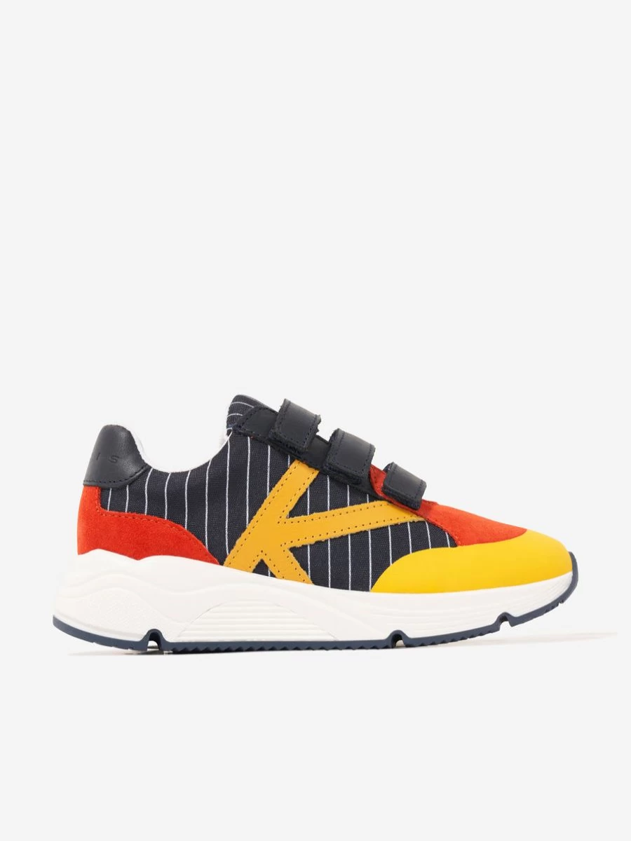 KENZO KIDS Boys Navy Branded Sneakers - Stylish Comfort Trainers for Kids
