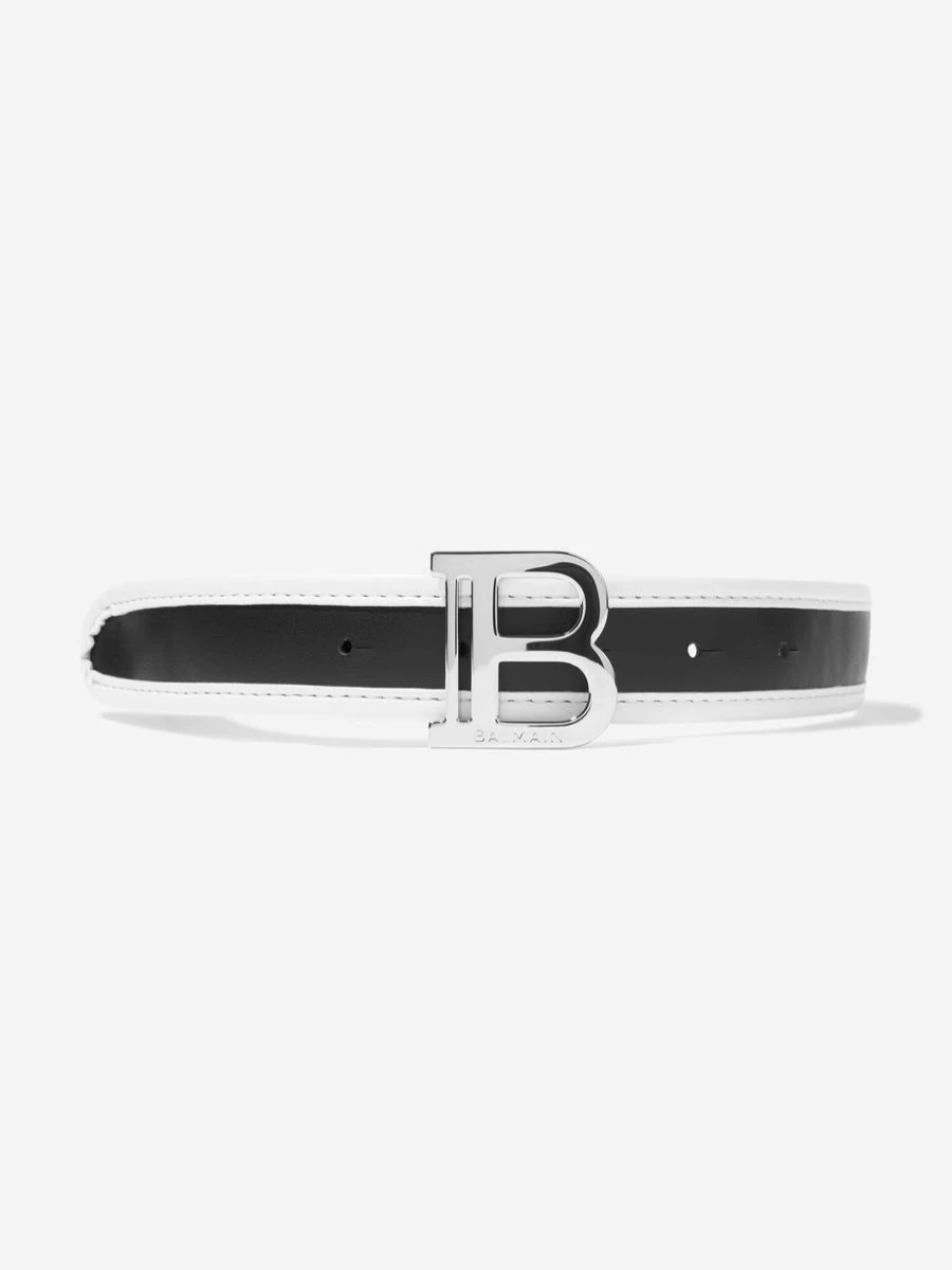 Balmain Teen Black Leather Belt for Kids – Stylish & Durable