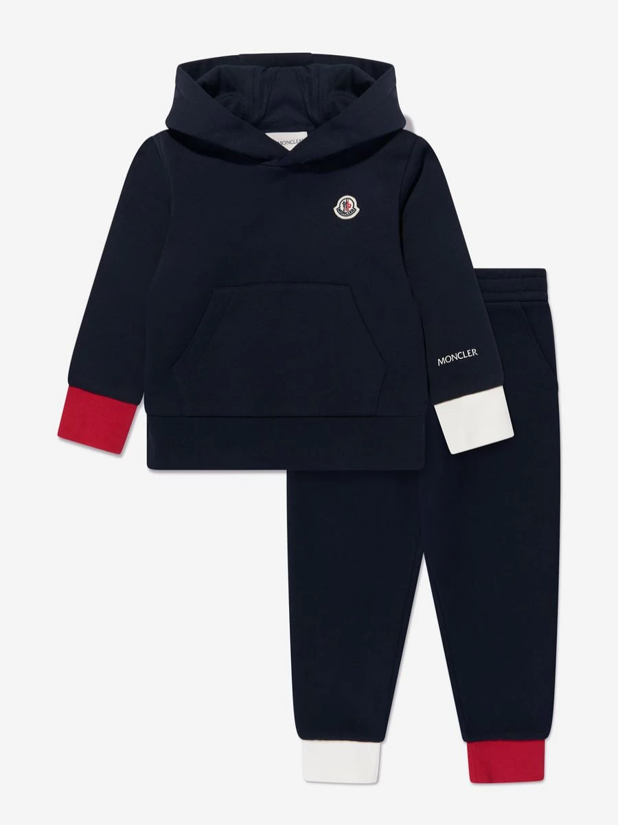 Moncler Enfant Boys Navy Logo Tracksuit - Sporty Kids Jogging Set