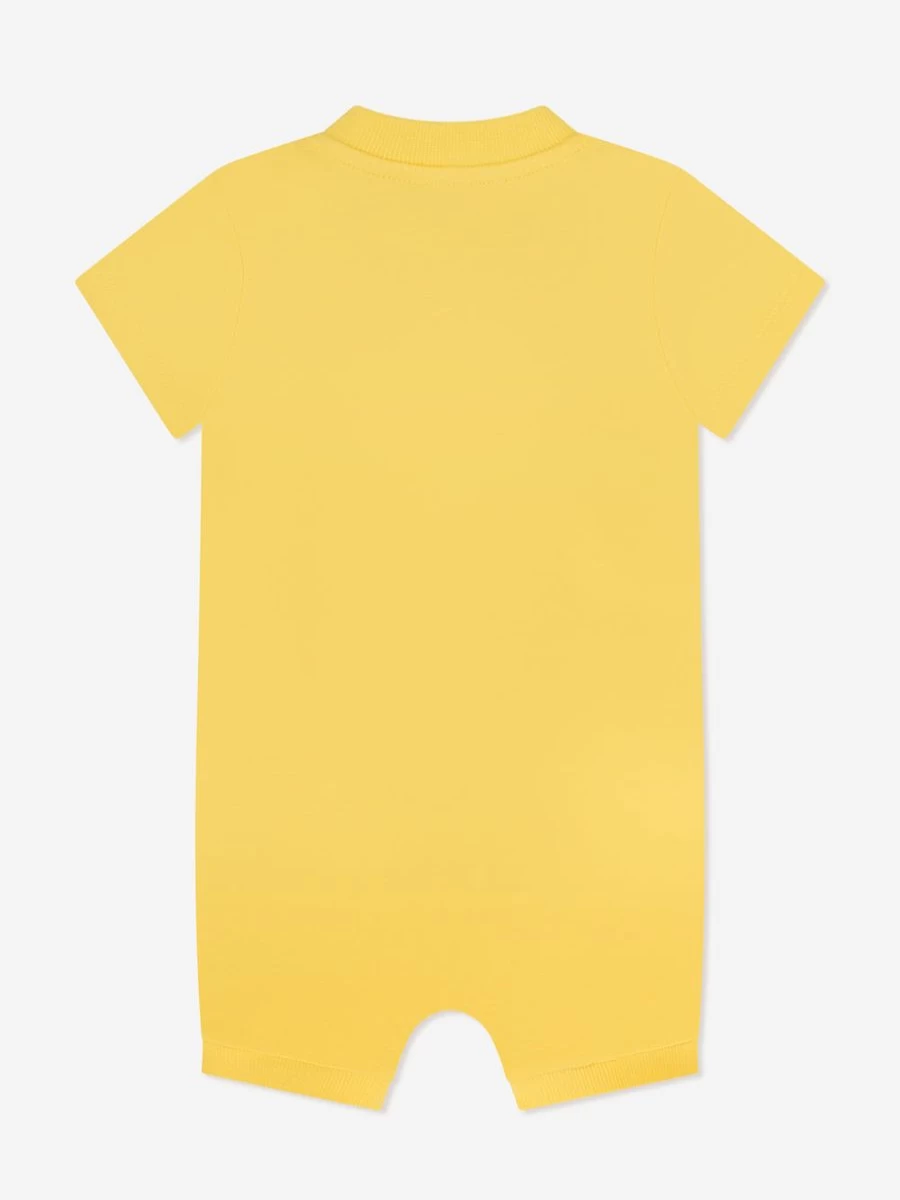Moschino Kids Baby Yellow Teddy Bear Romper Onesie Outfit